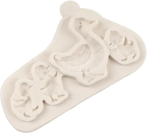 Miniatura 6 de Moldes de silicona para madre y bebé, molde de fondant de pato para decoración de tartas de temática de granja, decoración de cupcakes, caramelo