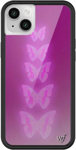 Miniatura 4 de Fundas Wildflower - Realización Par x Devon Lee Carlson, Compatible con Apple iPhone 13/14 Rojo, Ranas, Colaboración - Protector de goma negro