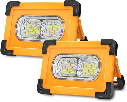 Miniatura 9 de T-SUN Luz de trabajo LED recargable, 30W 2000LM portátil, impermeable, paquete de 2