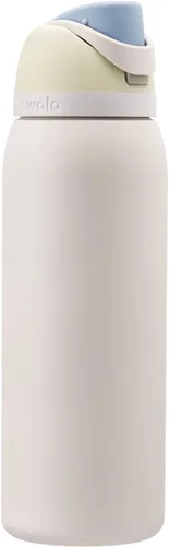 Miniatura 43 de Owala FreeSip - Botella de agua aislada de acero inoxidable con popote, botella de agua deportiva sin BPA, ideal para viajes, 32 onzas, verde putting