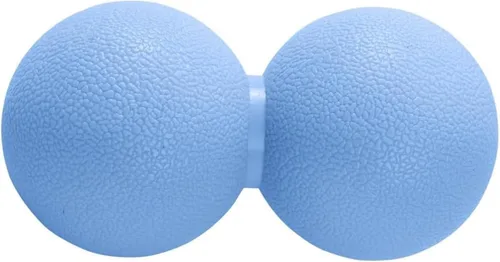 Bola de masaje de cacahuete doble lacrosse y microelástica, herramienta de liberación miofascial para terapia muscular, espalda, pies y física,