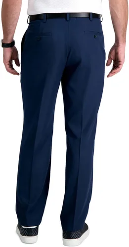 Miniatura 2 de Haggar Cool 18 Pro - Pantalones de corte clásico para hombre con parte delantera plana en tallas regulares y para hombres grandes y altos