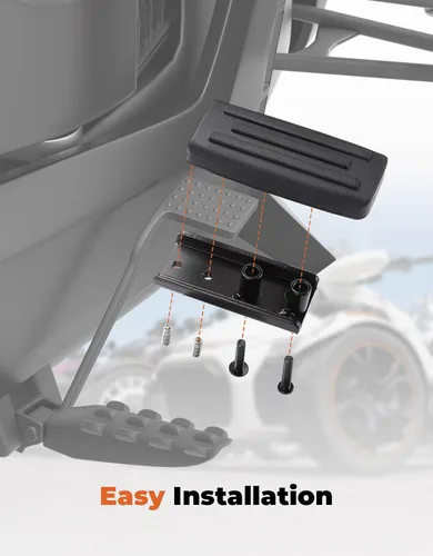 Miniatura 5 de KEMIMOTO Pedal de Freno Compatible con Can-Am Ryker 600, 900, Sport, Edición Rally, Reposapiés de Freno Extendido de Pedal de Gran