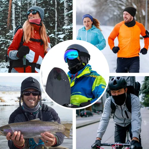 Miniatura 7 de LUOLIIL VOE 4 Pack Winter Neck Warmer, Neck Gaiter Ski for Men & Women