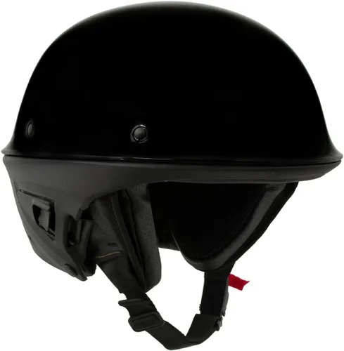 Miniatura 7 de Milwaukee Helmets MPH9831DOT Rascal - Casco de motocicleta 2 en 1 de cara abierta 3/4, negro brillante, para hombres y mujeres, talla S