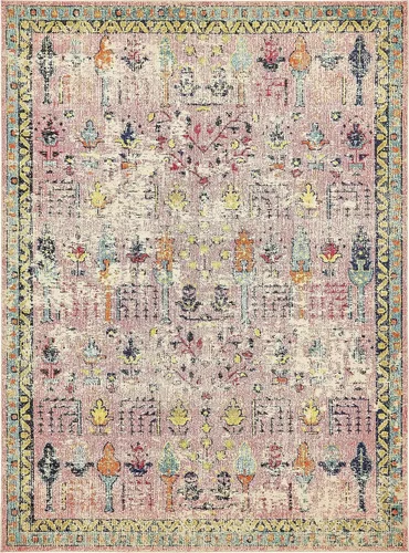 Miniatura 11 de Unique Loom Colección Monterey - Alfombra de área Adobe (2' x 3' 1" Rectángulo Azul/Beige)