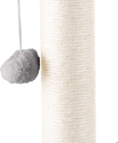 Miniatura 6 de Hamaca para gatos con postes rascadores para gatos de interior - Árbol de gato de 19 pulgadas de altura con juguete de bola colgante para gatos