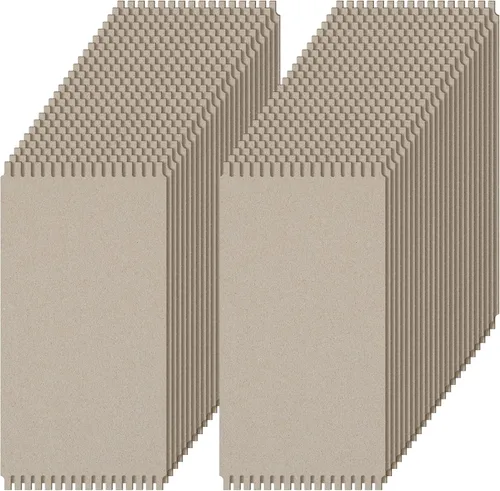 Henoyso 48 tablas de tejer de cartón para principiantes, costura, canasta de ganchillo para manualidades, 6-1/2 x 13 pulgadas