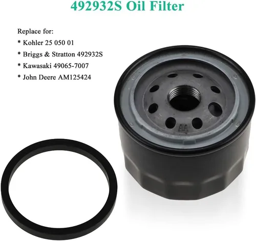Miniatura 4 de 698754 499486 Filtro de aire 696854 Filtro de aceite para briggs stratton Intek Extended Life Series V-Twin 18-26 HP Engine 499486S Air AM125424 Kit
