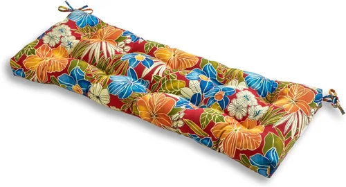 Miniatura 14 de Greendale Home Fashions Cojín de banco para exteriores de 51 pulgadas, Adobe Stripe