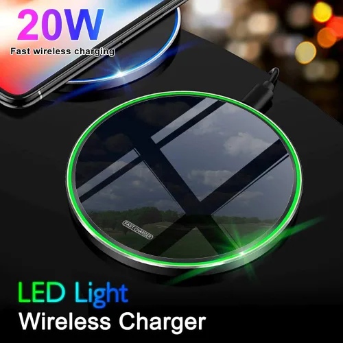 Miniatura 3 de Cargador inalámbrico rápido, almohadilla de carga inalámbrica máxima de 20 W compatible con iPhone 17/17 Pro/Pro Max/16/15/14/13/12, AirPods