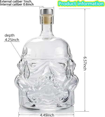 Miniatura 3 de Decantador de whisky, botella de licor y tapón, para esposo o hombre, papá, cumpleaños, día del padre, jarra de whisky para vino, licor, escocés, 1