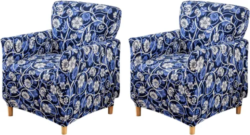 Miniatura 31 de FUANGUI Funda para Sillón de Banquete con Brazos Fundas para Sillas Elásticas Funda para Sillón Club Funda Suave para Sillón Sofá Cubiertas 03
