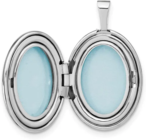 Miniatura 5 de Auriga Fine Jewelry Colgante y dije ovalado de plata de ley 925 con diamantes rodiados en forma de estrella (L-0.972in, W-0.589in), regalo