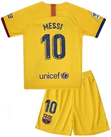Messi Barcelona Jersey #10 Camiseta de fútbol 2019-2020 Temporada Home Soccer Shirt FC Camisa para niños