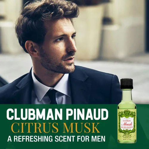 Miniatura 2 de Clubman Loción para después del afeitado Citrus Musk, enfría al instante, tonifica y refresca la piel después del afeitado, 1.7 onzas líquidas x 2