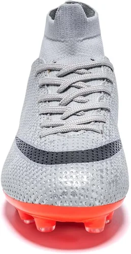 Miniatura 5 de Favdeol Tacos de fútbol para niños y niñas, zapatos de fútbol para entrenamiento de alta calidad, zapatos de fútbol para exteriores e interiores