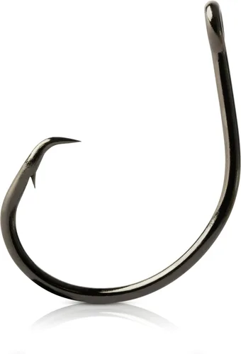 Mustad Círculo de compensación demonio, 1 x fuerte, níquel negro