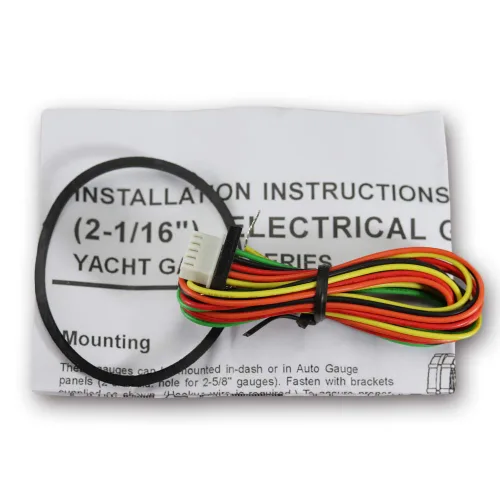 Miniatura 6 de MOTOR METER RACING Serie MGS Tacómetro Eléctrico de 52mm 2-1/16" 8000 RPM Dial Blanco Retroiluminación LED Blanca y Ámbar Impermeable para esfera