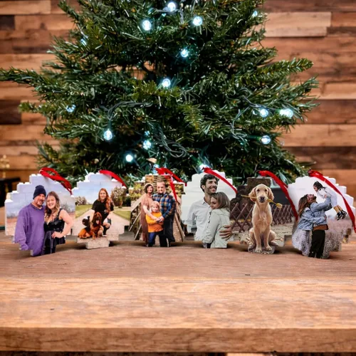 Miniatura 3 de Adorno de ladrillo con foto personalizada, adorno de Navidad personalizado, una manera divertida de decorar tu árbol (1)