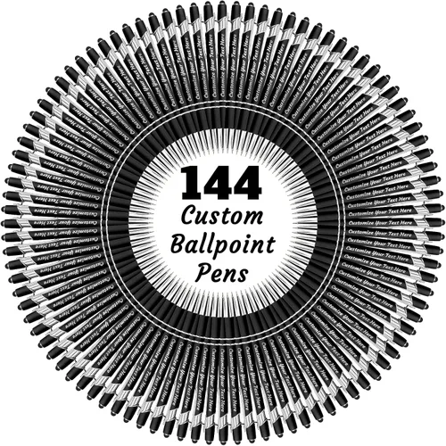 Miniatura 52 de 12 bolígrafos personalizados a granel, bolígrafos personalizados con grabado personalizado con nombre o texto, regalo ideal de aniversario