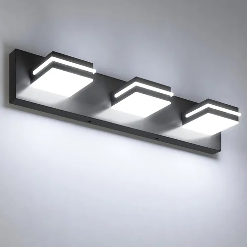 Miniatura 19 de VOLISUN 5CCT Lámparas de Baño sobre Espejo, Regulables, Cabezal Giratorio 360°, 24 pulgadas, 3 Lámparas de Tocador de Baño, Luces LED de Tocador