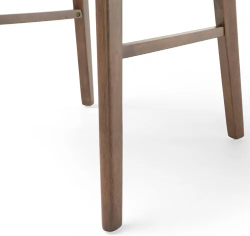 Miniatura 7 de Christopher Knight Home Lucious - Sillas de comedor con acabado de tela y nogal, juego de 2 piezas, color beige claro