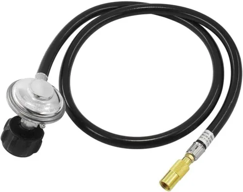 MENSI Regulador de propano de 4 pies con manguera apta para Blackstone de 17 pulgadas y 22 pulgadas para parrilla de mesa Adventure Ready Grill Solo