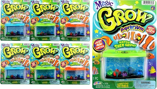 Miniatura 7 de JA-RU Magic Grow-Acuario - Juego de juguetes de crecimiento de peces (1 unidad) Juguetes de expansión de agua Animales que crecen en agua Juguetes