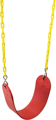 Miniatura 2 de Squirrel Products Asiento de columpio de alta resistencia - Accesorios para columpios Reemplazo del asiento del columpio y mosquetones para una Rojo
