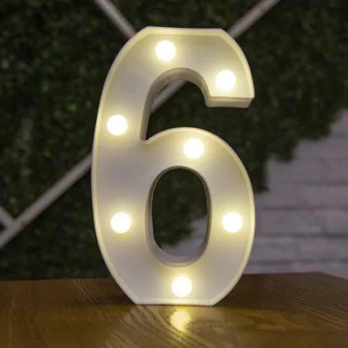 Miniatura 42 de anso Letras LED del alfabeto con números iluminados, letras de plástico blanco, decoración de pie de la A a la Z 0 ~ 9 (rosa corazón)