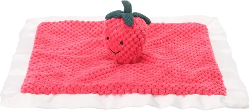Miniatura 7 de Apricot Lamb Manta de seguridad de frutas rellenas de fresa, manta de personaje para guardería, manta de lujo para acurrucarse de felpa para bebé