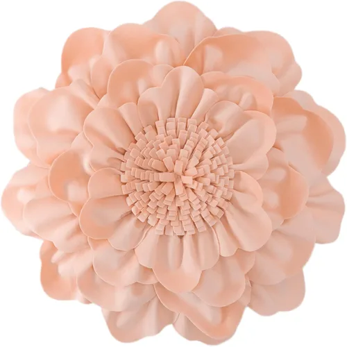 Miniatura 25 de JWH Funda de Almohada con Flores en Relieve Decorativa Floral Cojín Redondo Hecho a Mano para Casa Cama Sofá, 14 Pulgadas, Gris Morado