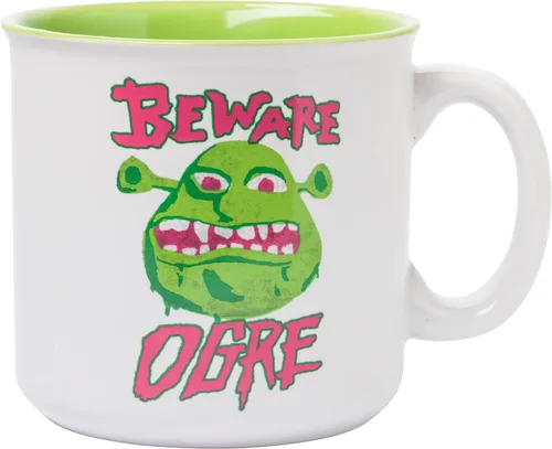 Miniatura 26 de Silver Buffalo - Taza de cerámica de campamento de Los Ositos Cariñositos con purpurina y frase «Positive Vibes» de 20 onzas Care Bears Vibes