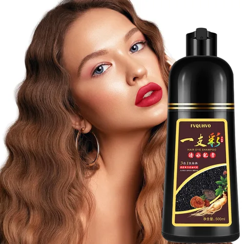 Miniatura 8 de Yocisku Champú de tinte para cabello negro 3 en 1 para hombres y mujeres, color de cabello para cobertura del 100% de las canas, champú para canas