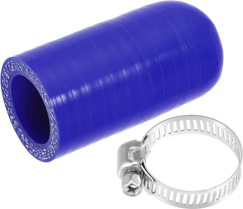 Miniatura 7 de uxcell 1 Unidades 0.236 in ID Silicona Tapa de Refrigerante con Abrazadera para Calentador de Refrigerante Bypass Vacío Agua Puerto Azul