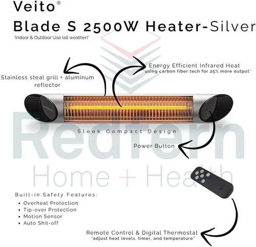Miniatura 3 de Veito Hoja S 2500W (Plata)