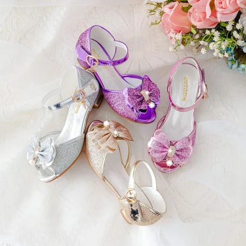 Miniatura 6 de Osinnme - Sandalias de boda para niña pequeña y grande