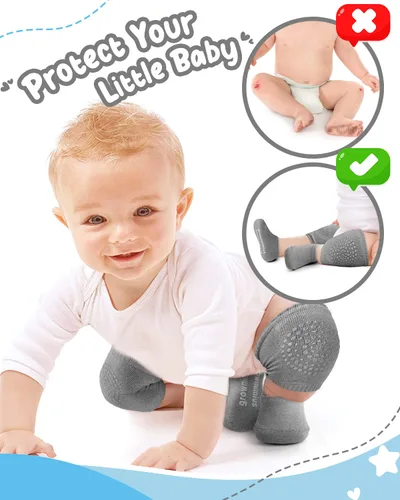 Miniatura 2 de BOSONER Calcetines antideslizantes para bebés, niños y niñas, el mejor regalo para bebés, rodilleras unisex para bebés y niños pequeños
