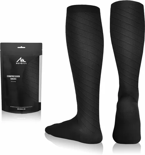 NEWZILL Calcetines de compresión médica 2023 para mujeres y hombres, circulación de 20-30 mmHg, lo mejor para correr y enfermería atlética (as1,