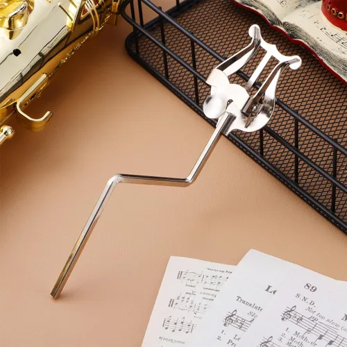 Miniatura 6 de Vaguelly Carpeta de puntuación de saxofón, soporte portátil para saxofón alto tenor para practicar principiantes banda de música