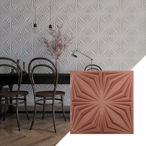 Miniatura 26 de Ekena Millwork WP20X20AHWH 19 5/8 pulgadas de ancho x 19 5/8 pulgadas de alto Asher EnduraWall Decorativo 3D Panel de pared cubre 2.67 pies cuadrados