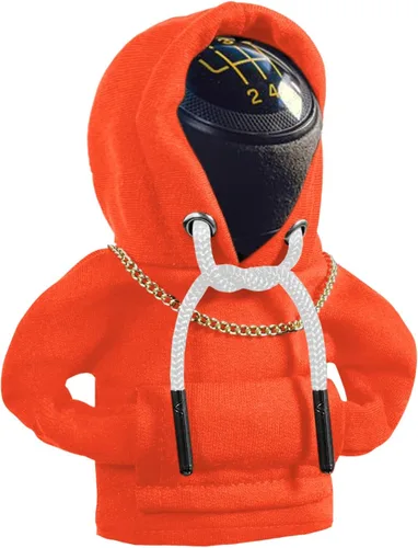 Miniatura 8 de Yajeea Sudadera con Capucha para Palanca de Cambios de Coche, Graciosa Sudadera Mini para Decoración de Coche, Cubierta Universal y Cálida para Pomo