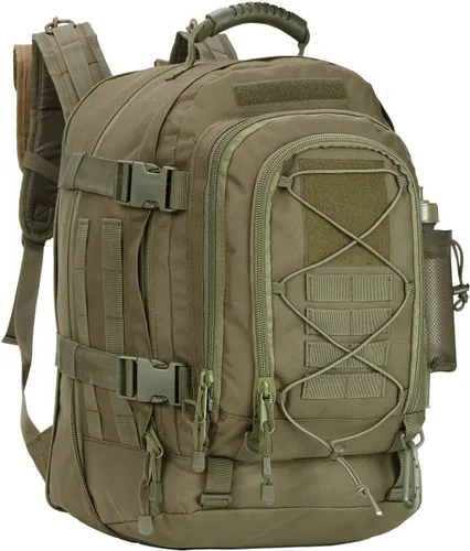 Miniatura 10 de Mochila táctica militar expandible 40-64L Bolsa de 3 días Senderismo Gimnasio Deporte Camping Negro