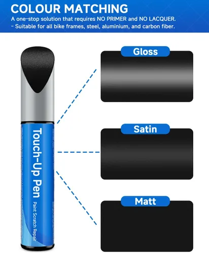 Miniatura 6 de Black Pearl Gloss (TK001-PG) Pintura de retoque de bicicleta compatible con Trek, kit de pintura de retoque – Color de coincidencia exacta