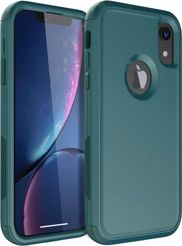 Miniatura 16 de Co-Goldguard Funda para iPhone XR, [3 capas] [a prueba de golpes] [a prueba de caídas] para iPhone XR, funda de protección resistente para iPhone