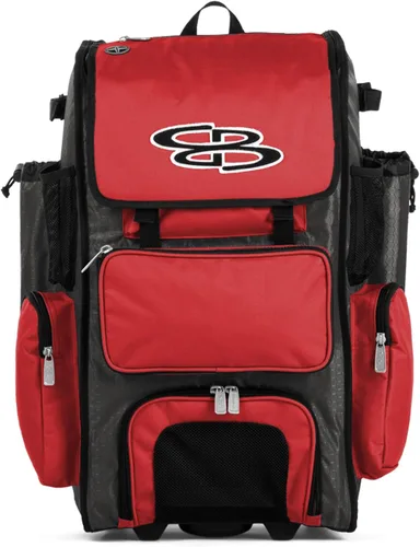 Miniatura 22 de Boombah Rolling Superpack - Bolsa para equipo de béisbol/sóftbol, varios colores, mango telescópico y capacidad para 4 murciélagos, versión