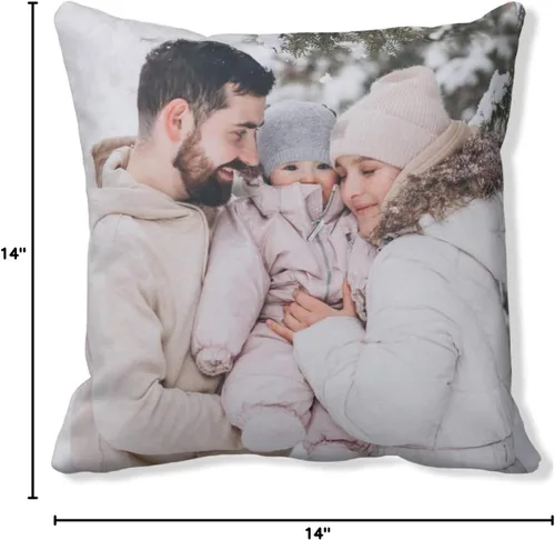 Miniatura 10 de Almohada personalizada: almohada personalizada con imagen y nombre, incluyendo funda e inserción. Impresión a todo color en ambos lados Funda ultra