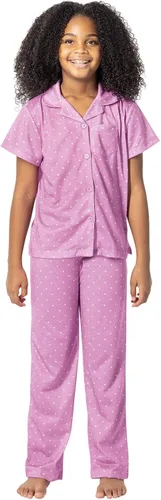 Miniatura 2 de PajamaGram Pajamas for Kids - Short Sleeve Button Down Pajamas for Boys & Girls