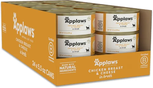 Miniatura 29 de Applaws Alimento húmedo natural para gatos en caldo, alimento húmedo enlatado de ingredientes limitados, sin aditivos, hecho con ingredientes